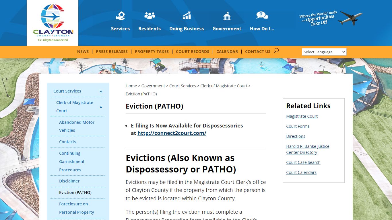 Eviction (PATHO) | Clayton County, Georgia